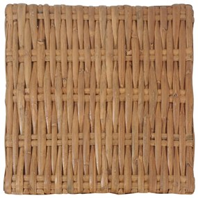 Mesa de centro 47x47x28 cm vime natural