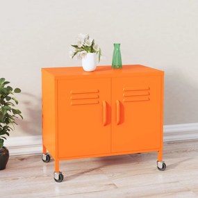 vidaXL Armário de arrumação aço 60x35x56 cm laranja