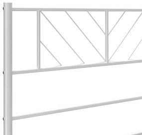 Cabeceira de cama 100 cm metal branco