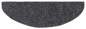 Tapetes de escada autoadesivos 30 pcs 65x21x4cm cinzento-escuro