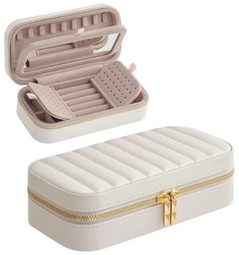 Coleção SONGMICSHOME ANAH - Caixa de joias de viagem