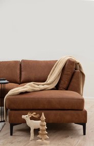 **** Sofá de Canto Porto Corner – Camel – 155 cm x 314 cm x 200 cm

**
