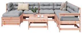 vidaXL 8 pcs conj. sofás jardim madeira abeto-de-douglas