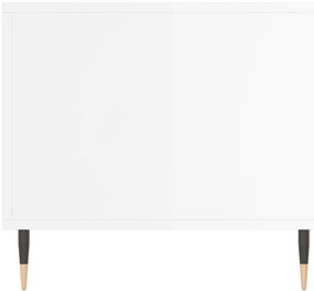Mesa de centro 100x50x45 cm derivados madeira branco brilhante