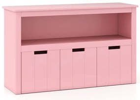 Organizador de armazenamento de brinquedos infantis com 3 gavetas removíveis