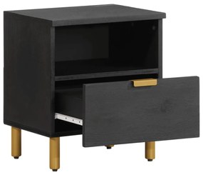 Mesa de cabeceira 40x33x46 cm derivados de madeira preto