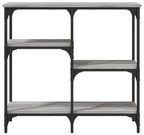 Mesa consola 80x29x75 cm derivados de madeira cinzento sonoma