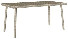 Mesa de centro de jardim retangular 80x40x37 cm vime PE