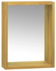 Armário com espelho 30x10x40 cm madeira de teca maciça