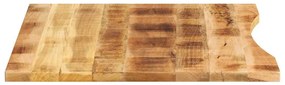 Tampo de mesa com curva 110x80x2,5 cm mangueira áspera maciça