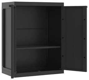 Móvel de arrumação para exterior 65x37x85 PP preto