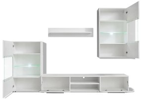 Conjunto de Móveis Luana para Sala - Branco - Design Moderno