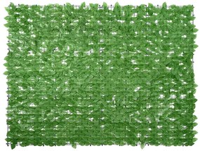Tela de varanda com folhas verdes 200x150 cm