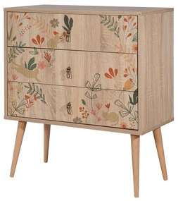 Cómoda City Trio – Multicolor – 80 cm x 89 cm x 40 cm