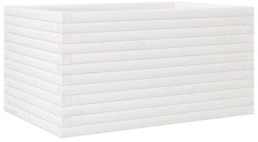 Vaso/floreira de jardim 90x60x45,5 cm pinho maciço branco