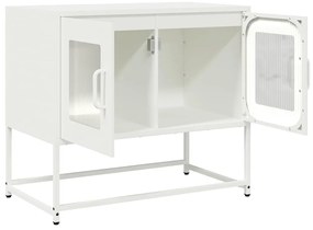 Móvel de TV 68x39x60,5 cm aço laminado a frio branco
