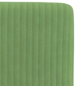 Cadeiras de jantar 6 pcs veludo verde-claro