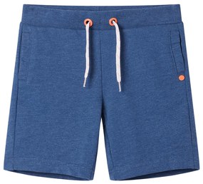 Calções de criança com cordão azul-escuro mesclado 140