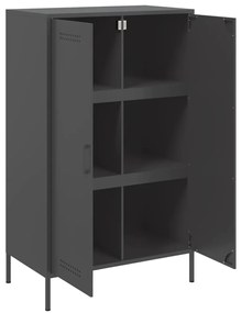 Aparador alto 68x39x113 cm aço preto
