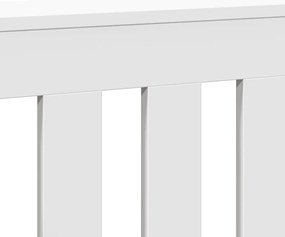 Cobertura de radiador 104x20x82 cm derivados de madeira branco