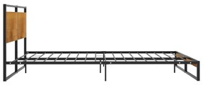 Estrutura de Cama Wooden - 160x200cm - Design Rústico