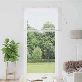 vidaXL Persiana de Janela com cortinas Outros Manual Branco 80 x 130 cm Alumínio