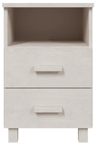 Mesa de cabeceira HAMAR 40x35x62 cm pinho maciço branco