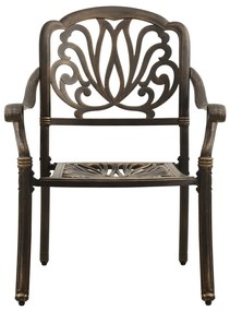 5 pcs conjunto bistrô alumínio fundido bronze