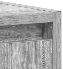 Armário casa de banho 60x33x61cm derivados madeira cinza sonoma
