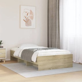 Estrutura cama s/ colchão derivados de madeira carvalho sonoma