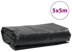 Lona 5x5 m 650 g/m² preto