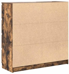 Aparador 100x35x99 cm derivados de madeira carvalho fumado