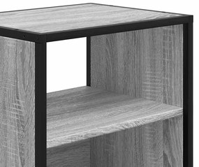 Mesas de cabeceira de parede 2 pcs 40x31x39,5cm cinzento sonoma