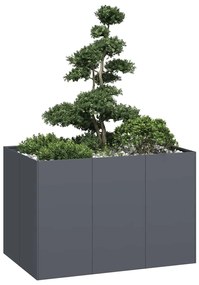 Vaso floreira 120x80x80 cm aço antracite