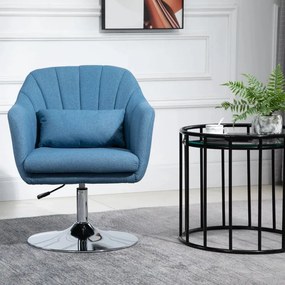 Cadeira Giratória Dolphin – Azul – Design Nórdico