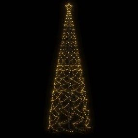 Árvore de Natal em cone 1400 luzes LED 160x500 cm branco quente