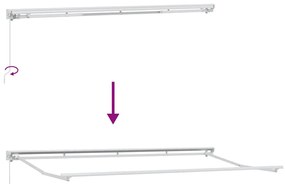 Toldo Retrátil Manual Verde e Amarelo 400x200 cm