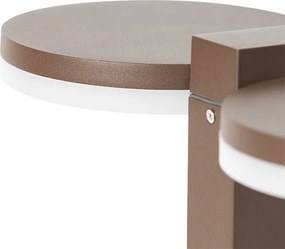 Candeeiro de pé exterior castanho ferrugem 50 cm com LED 2 luzes IP44 - Esmee