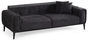 Sofá-cama de 3 Lugares Athena – Preto – 225x92x76 cm