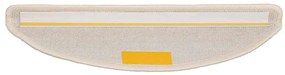 Tapetes de escada 20 pcs 56x17x3 cm branco