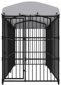 Canil de exterior com telhado 300x150x210 cm