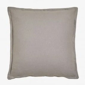 Almofada Quadrada 40x40 Cm Em Algodão Kerpen Cinza Claro - Sklum