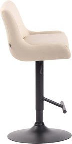 Banco de Bar em couro sintético Creme