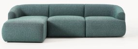 Sofá de canto modular em bouclé Sofia (3 lugares)