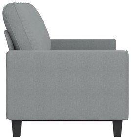 Sofá de 3 lugares 180 cm tecido cinza-claro