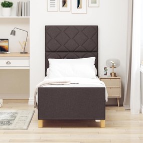 Estrutura de Cama vidaXL Castanho 80x200 cm em Tecido