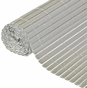 Tela de jardim face dupla PVC 1,5x3m cinzento
