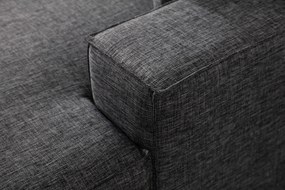 Sofá-Cama de Canto Pırlo – Cinzento Escuro – 260x78x170 cm
