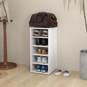 vidaXL Armário para sapatos 31,5x35x70 cm derivados de madeira branco