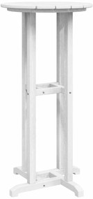 Mesa de Bar Branca 55x55x107 cm HDPE